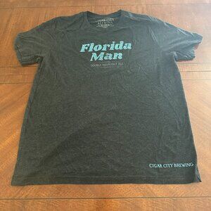 Cigar City Brewing Florida Man IPA Short Sleeve T Shirt Men's X Large Black XL